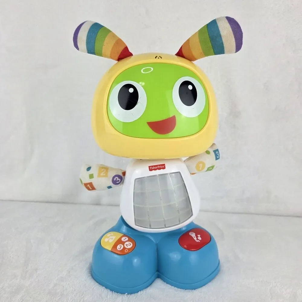 Fisher Price Bright Beats BeatBo Dance & Move Interactive Robot Lights Up Sings